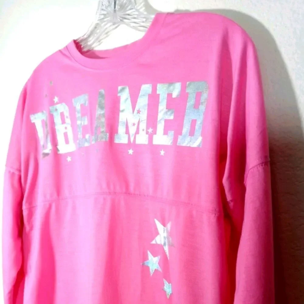 Max & Olivia Dreamer Pink Jersey Pajama Top WT3